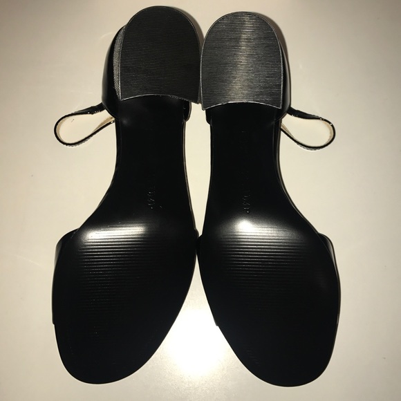 NWT IVANKA TRUMP Bling Block Heel Patent MaryJanes Heels Sandals - Picture 4 of 10